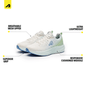 Velocity Men's Shoes- White Blue