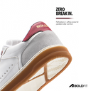 Klunys Men's Sneakers - White & Maroon