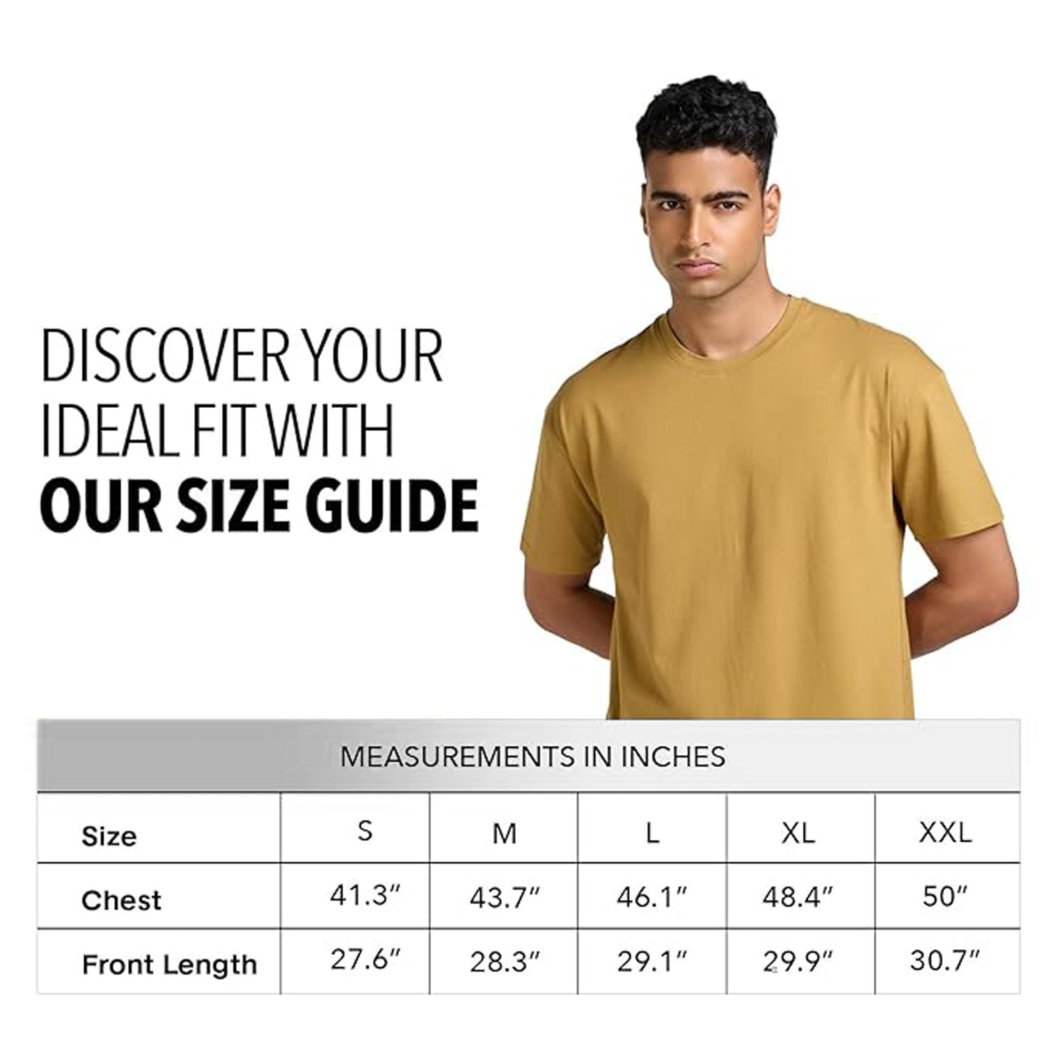 Mens Oversized T-Shirt - Brown