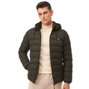 Sherpa Nylon Puffer Jacket -Olive