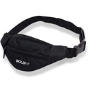 Waist Bag with 3 Pouch- Fanny Pack Black