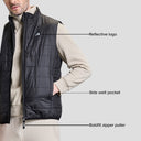 Alpine Mens Sleeveless Jacket - Black