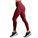 LIMITLESS NYLOFLEX HIGH RISE TIGHTS - Burgundy