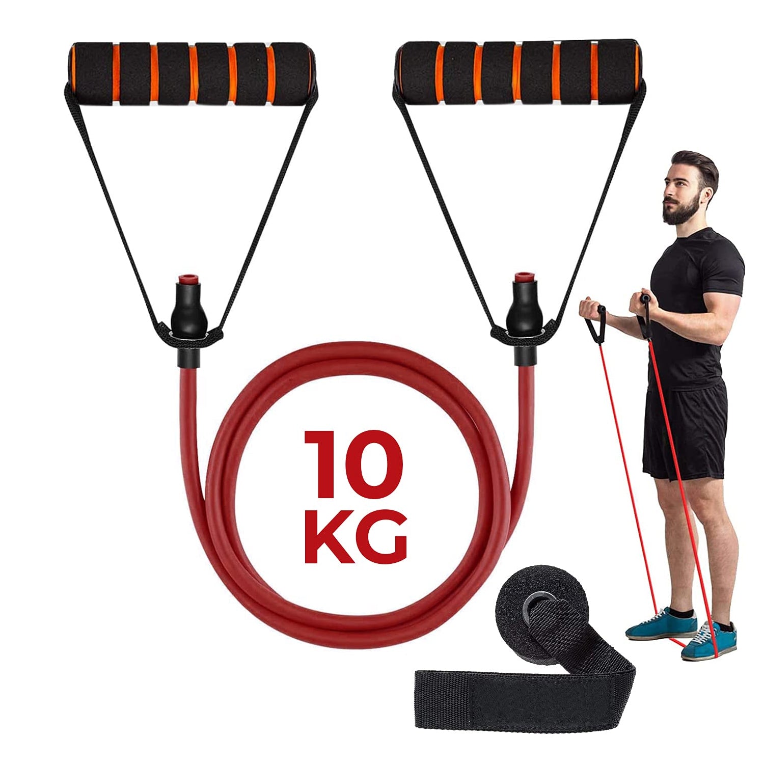 Resistance Tube with Foam Handles