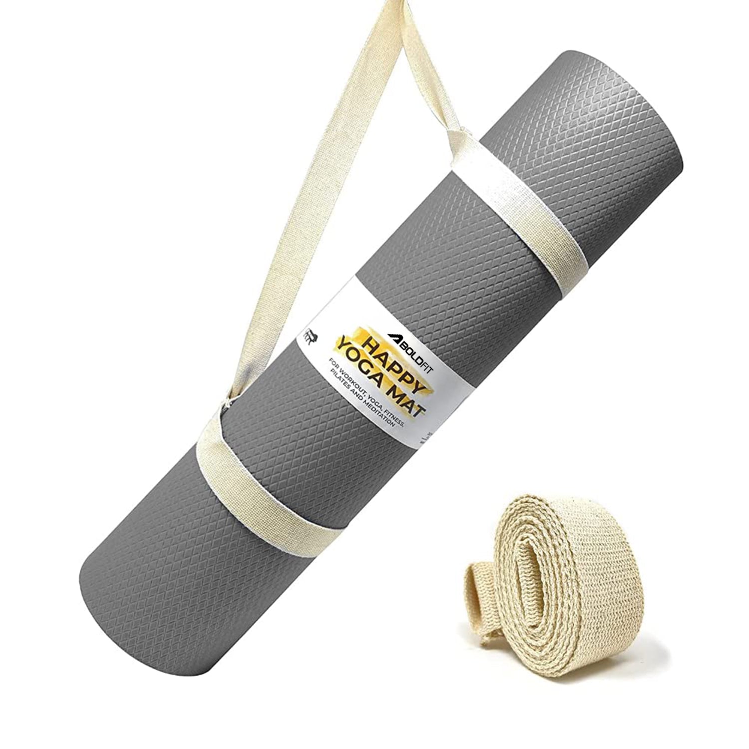 Yoga mat for Women and Men with Carry Strap