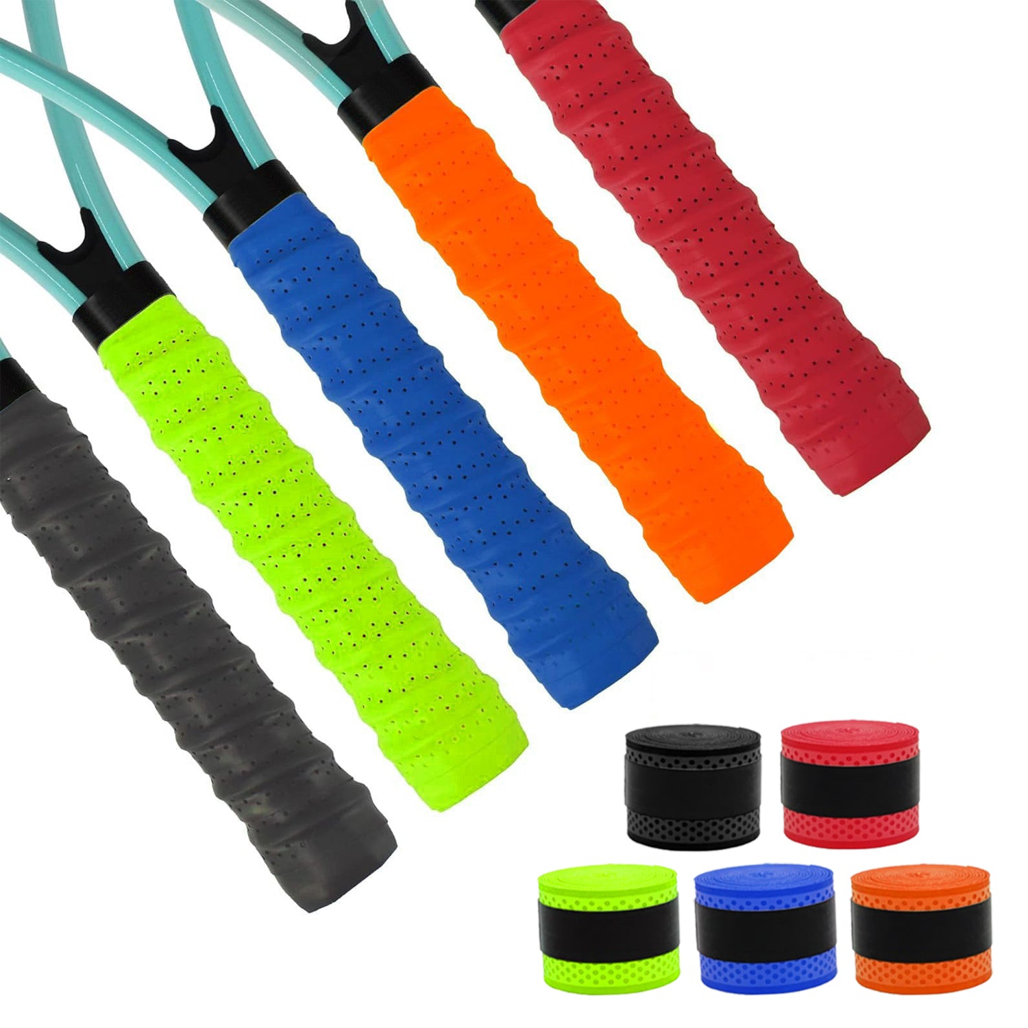 AeroGrip1000 Badminton & Tennis Racquet Grip - Set of 5 – Boldfit