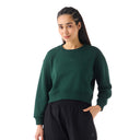Women Green Terrain Sweatshirt (Relaxed box fit)
