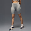 Limitless snatched mid waisted ribbed shorts - Grey