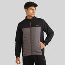 Mens Winter Bomber Jacket - Black/Grey without Cap