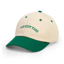 Washed Caps  White Green  you got this