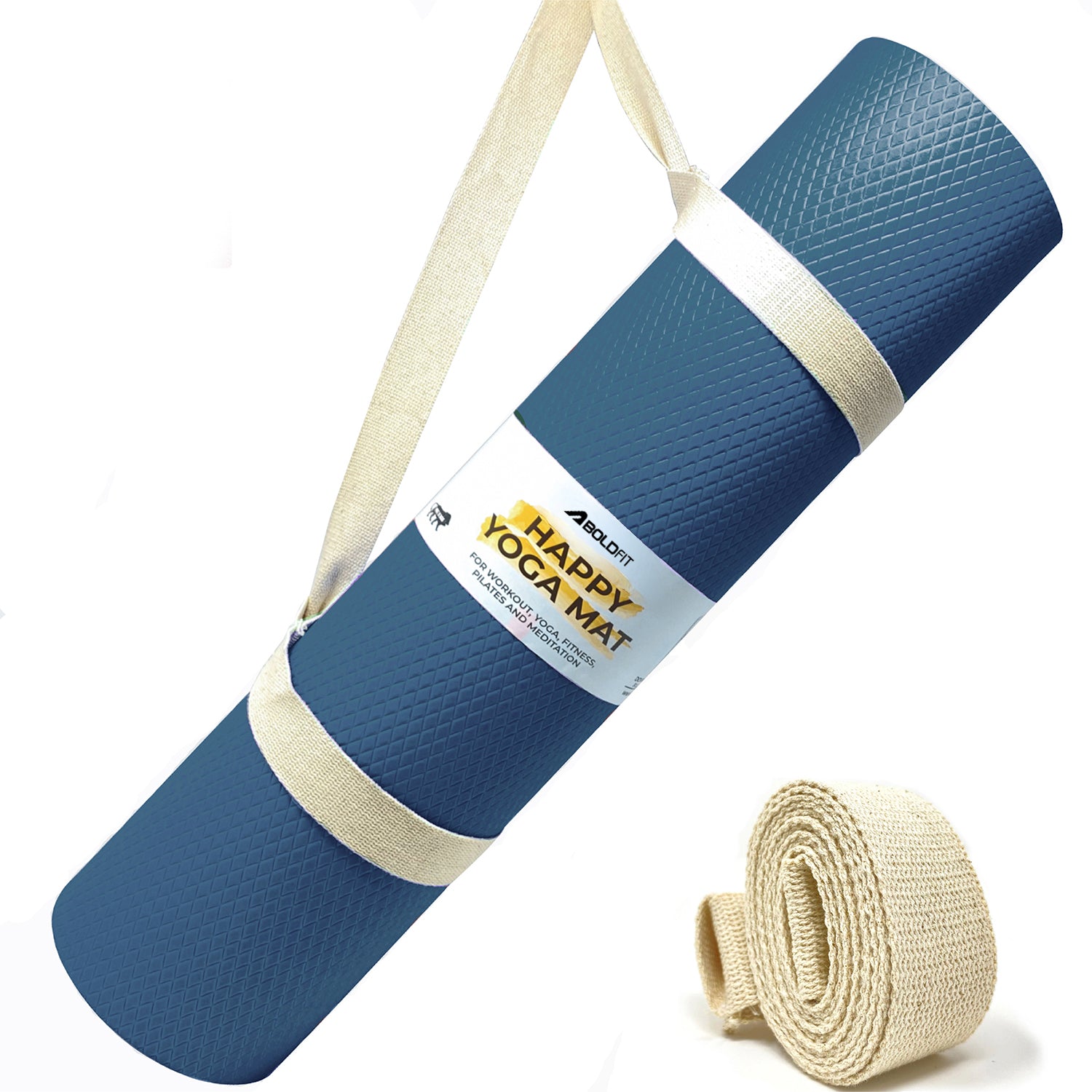 Yoga mat for Women and Men with Carry Strap