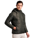 Sherpa Nylon Puffer Jacket -Olive
