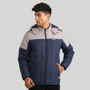 Mens Winter Bomber Jacket - Blue/Grey