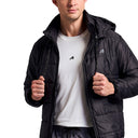 Sherpa Nylon Puffer Jacket - Black