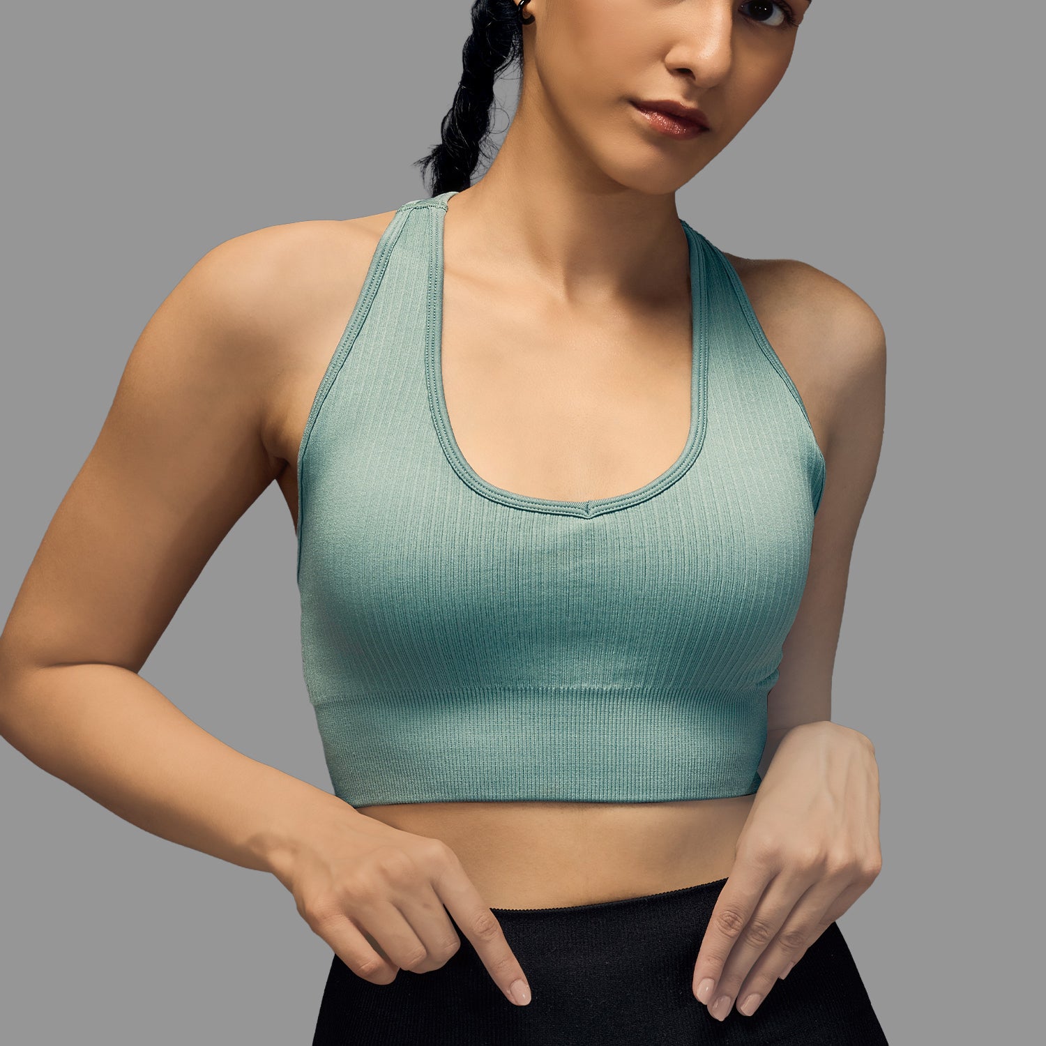 Limitless snatched seemless bra - Grey