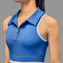 Limitless snatched sleeveless crop top - ROYAL BLUE