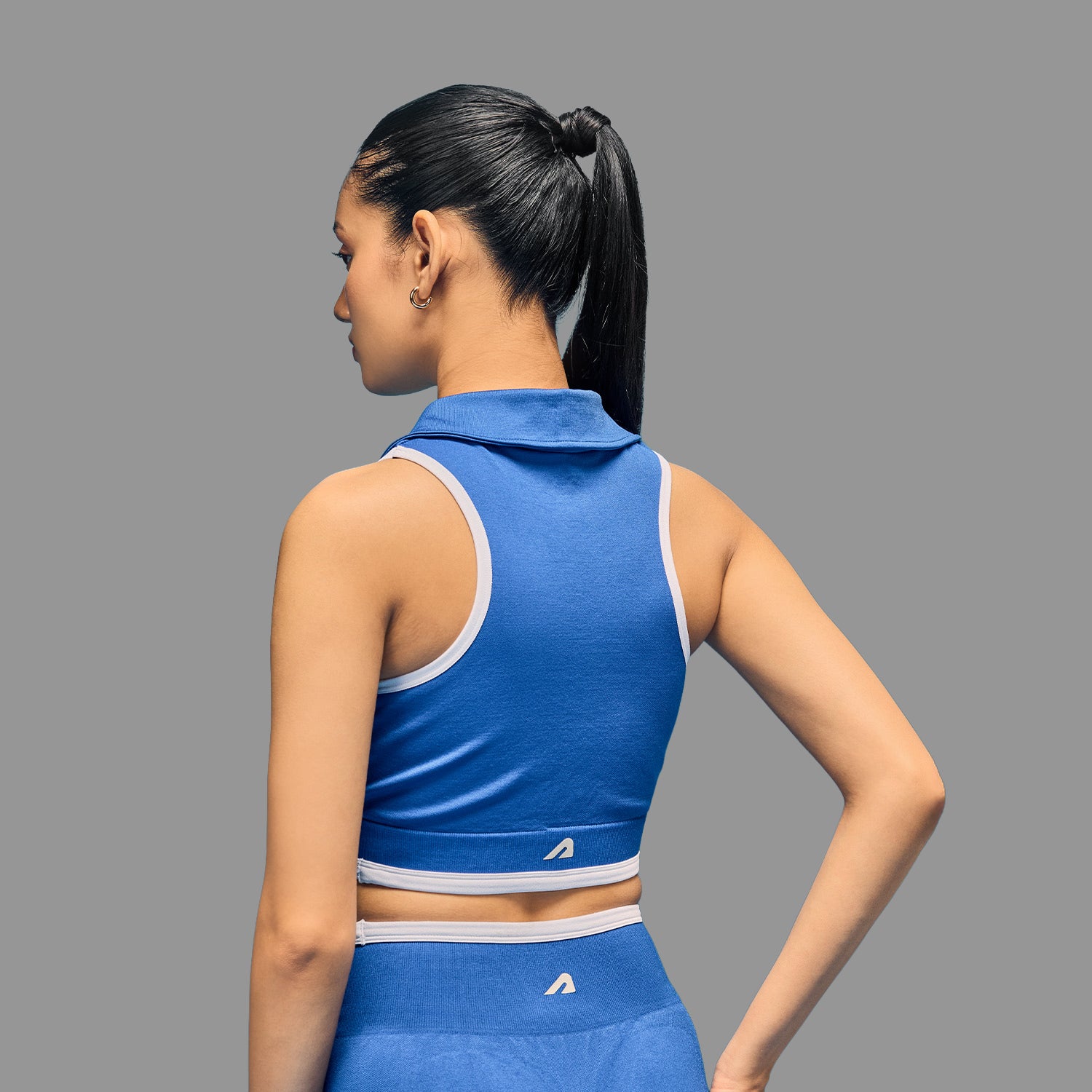 Limitless snatched sleeveless crop top - ROYAL BLUE