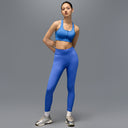 Limitless Snatched Mid waisted ripped Leggings - BLUE