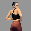 Limitless Snatched ribbed One shoulder bra - Black