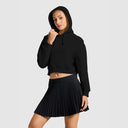 Women Jet Black Hoodie