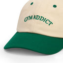 Washed Caps  White Green Gym Addict