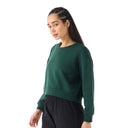 Women Green Terrain Sweatshirt (Relaxed box fit)
