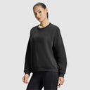 Women Jet Black Sweat Shirt