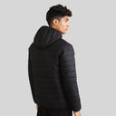 Mens Winter Bomber Jacket - Charcoal Black