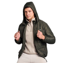 Sherpa Nylon Puffer Jacket -Olive