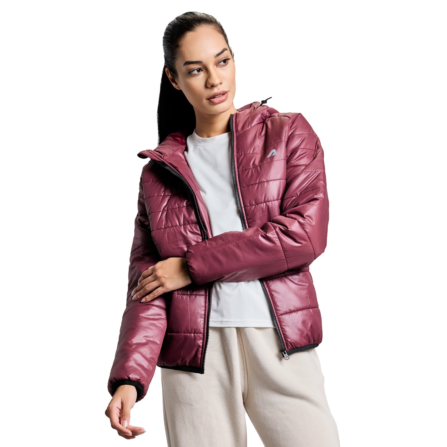 Polar Womens Puffer Jacket - Windsor Wine
