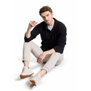 Half Zip Mens Sweatshirt Fleece - Black