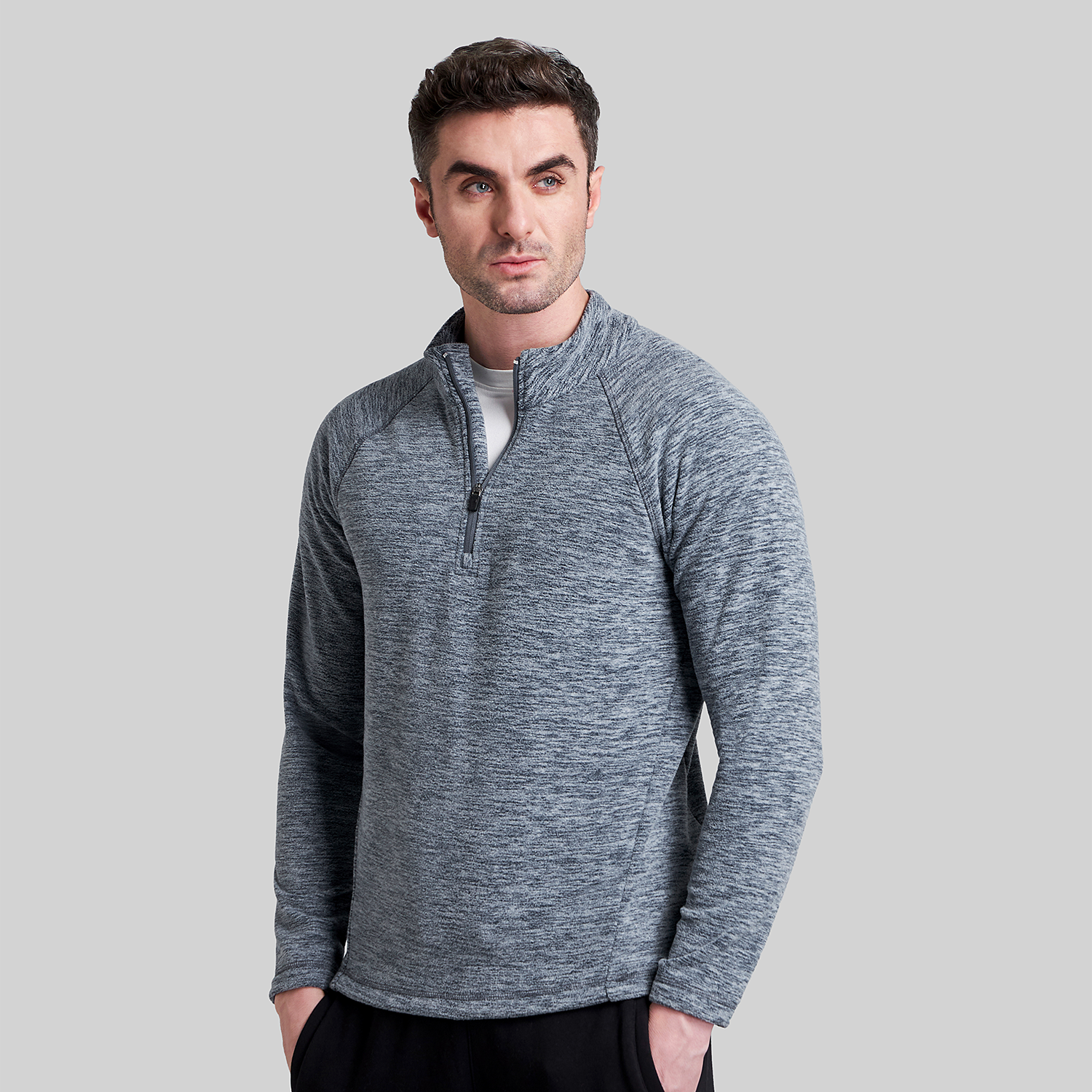 Mens Half Zip Sweatshirt Fleece