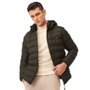 Sherpa Nylon Puffer Jacket -Olive