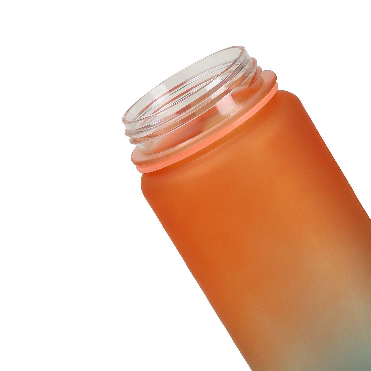 Aqua Motivational Bottle 1 Litre - Teal Orange