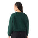 WOMEN GREEN TERRAIN SWEATSHIRT - (RELAXED FIT)