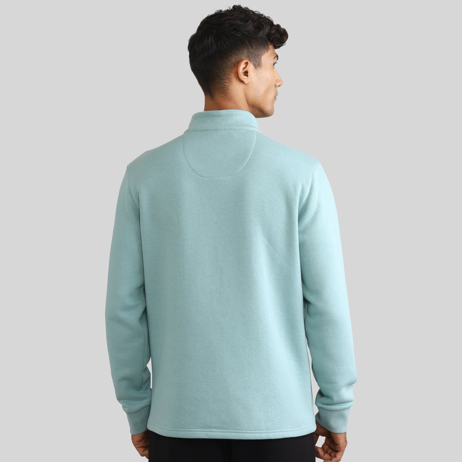 Half-zipper Sweatshirt for Men - Black