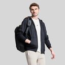 AeroFleece Mens Full Zipper Jacket with Hoodie - Black