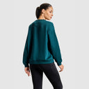 Women Green Terrain Sweat Shirt