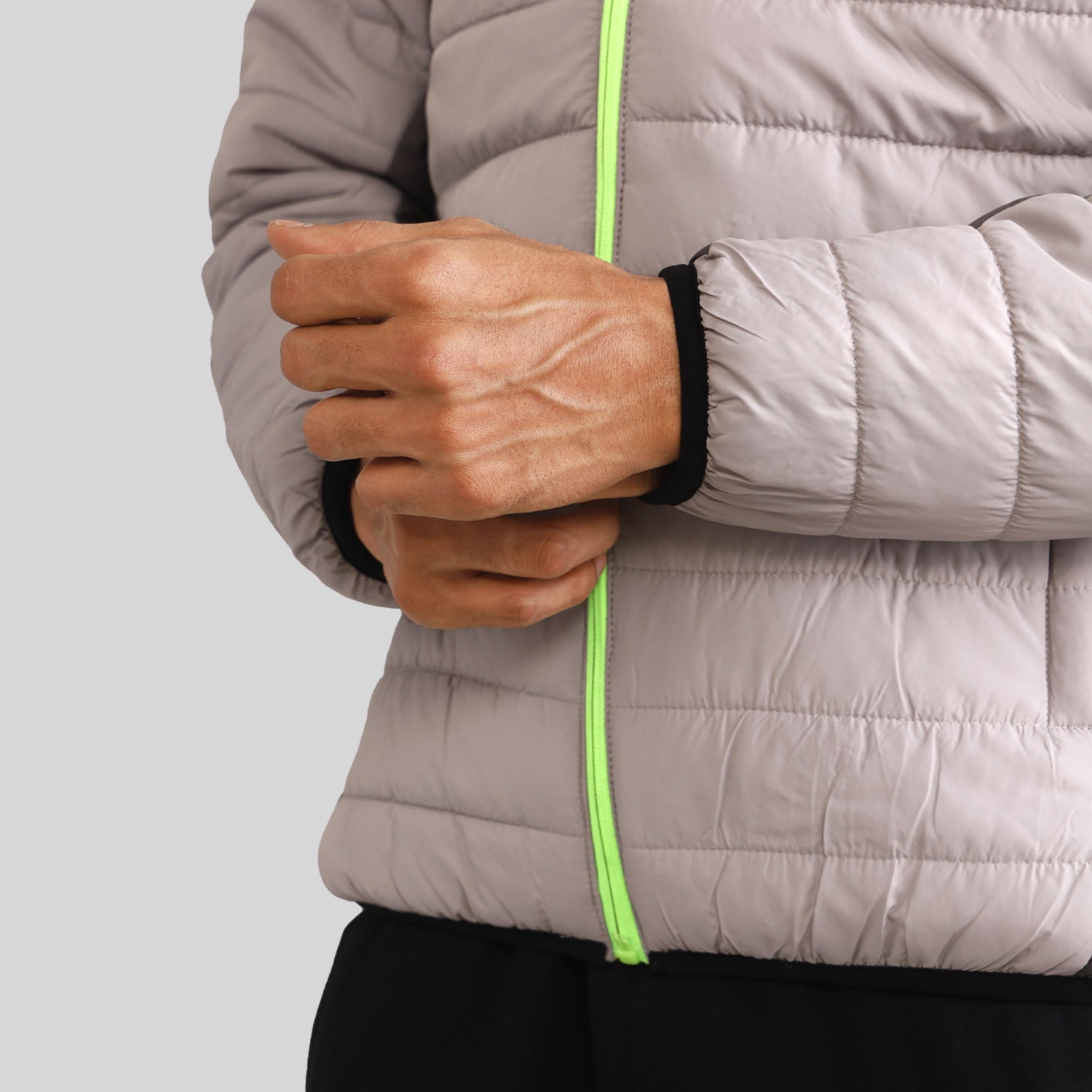 Mens Winter Bomber Jacket - Charcoal Grey