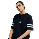 Official CSK Thala Womens Oversized T-Shirt - Black
