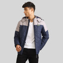 Mens Winter Bomber Jacket - Blue/Grey