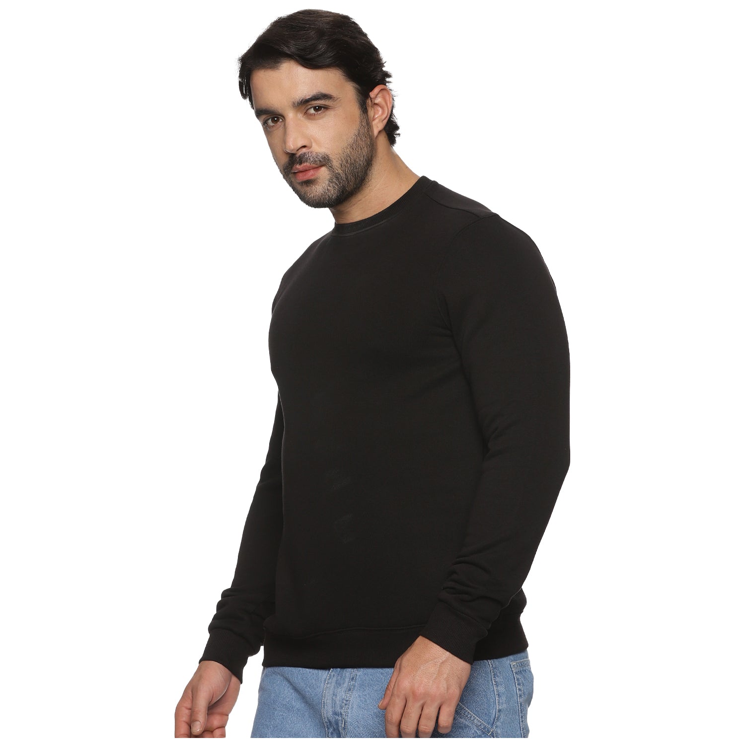 Half-zipper Sweatshirt for Men - Black