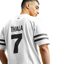 Official CSK Thala Mens Oversized T-shirt - White