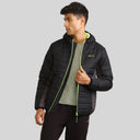 Mens Winter Bomber Jacket - Charcoal Black