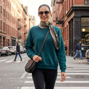 Women Green Terrain Sweat Shirt