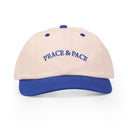 Washed Caps  White Blue  Peace & Pace
