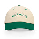 Washed Caps  White Green Chasing Reps