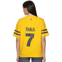 Official CSK Thala Womens Oversized T-Shirt - Yellow