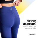 LIMITLESS NYLOFLEX HIGH RISE TIGHTS - Navy