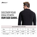 Half Zip Mens Sweatshirt Fleece - Black